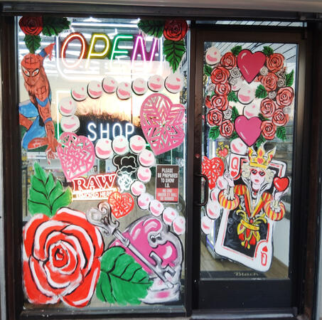 Valentines Window Art