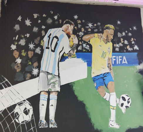 FIFA wall mural