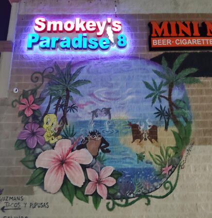 Smokeys Paradise wall mural