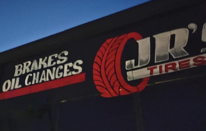 Sign and logo on building Sign and logo on building
